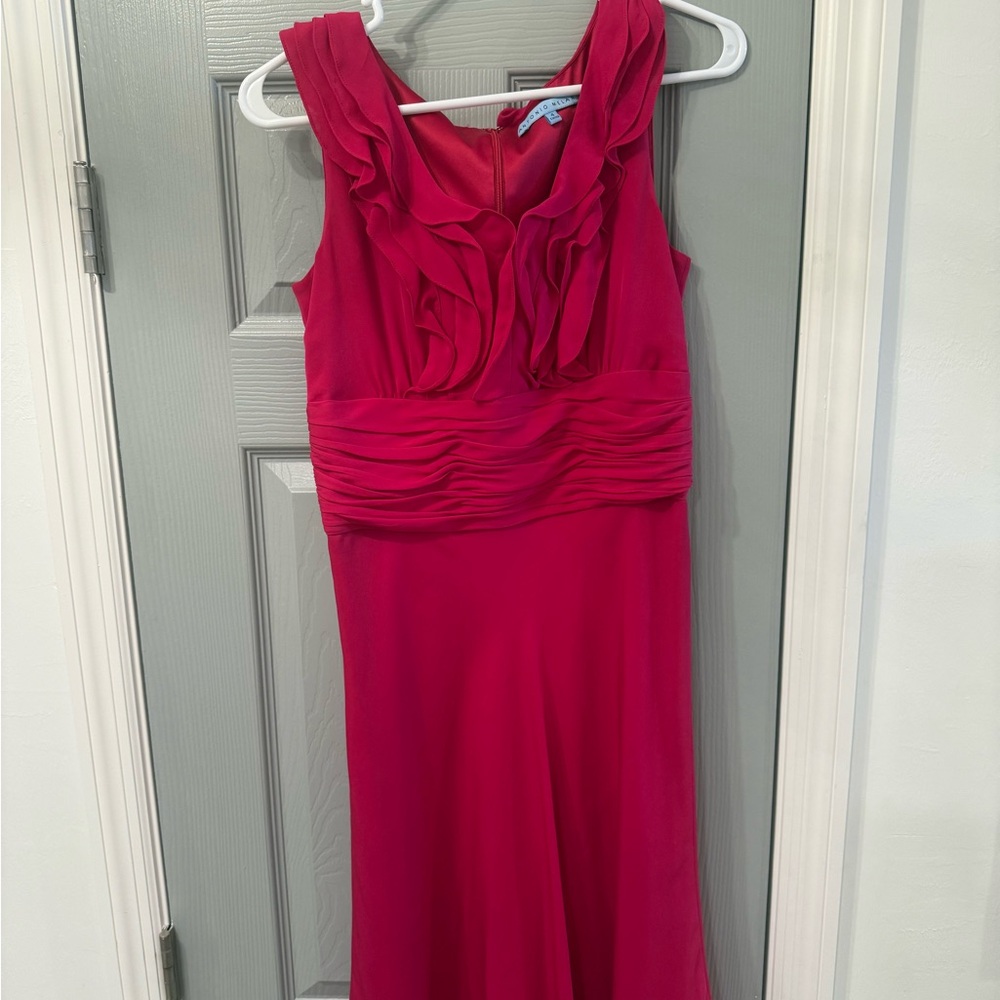 ANTONIO MELANI Vibrant Pink Maxi Dress